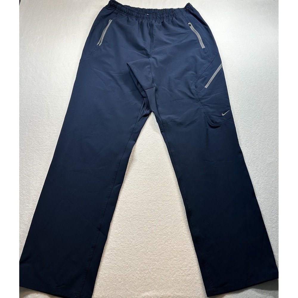 VTG Nike Dri-FIT Navy Blue Athletic Pants Men Size M Training Pants